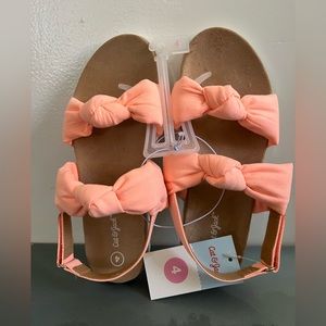 Girl’s Cat & Jack Footbed Coral Pink/Elena Sandals